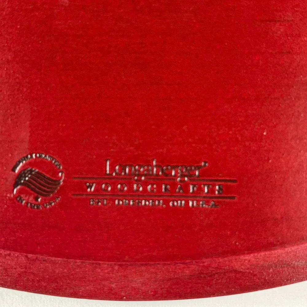 Longaberger Holly Berry 2011 Christmas Collection‎ Basket Lid Protector Red